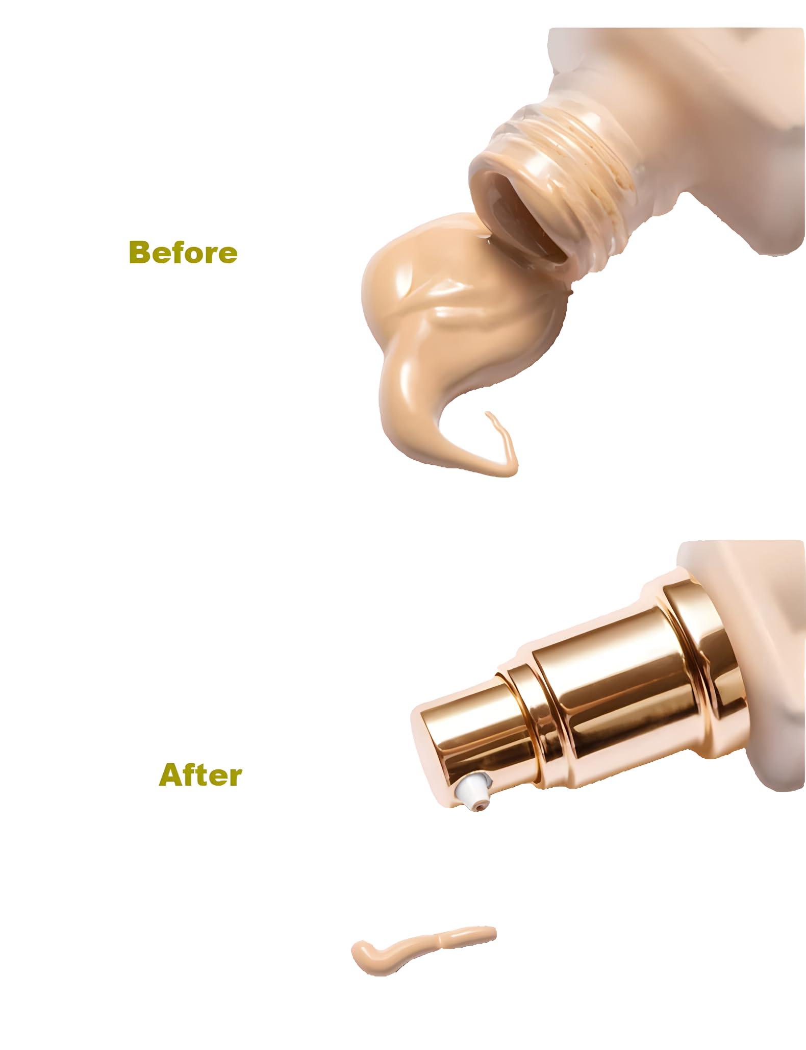 YOFAN 3-Pack Foundation Pump for Double Wear Foundation Golden