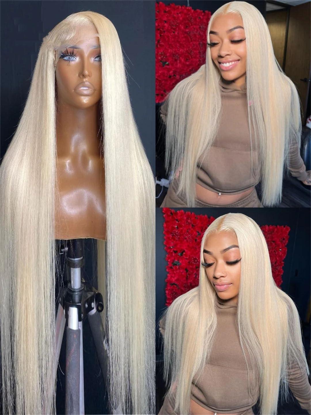 Generic Generic 360 Lace Front Wigs Human Hair Pre Plucked Bone Straight 13X4 613 Hd Full Lace Wig 13X6 Human Hair Lace Frontal Wig