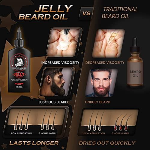 Bossman Bossman Beard Oil Jelly and Relaxing Beard Balm Combo- Hammer Scent