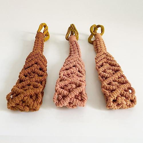 Jseng Jseng Crochet Headbands Handmade Bohemian knit Headband for Women Summer Beach Headbands 3Packs