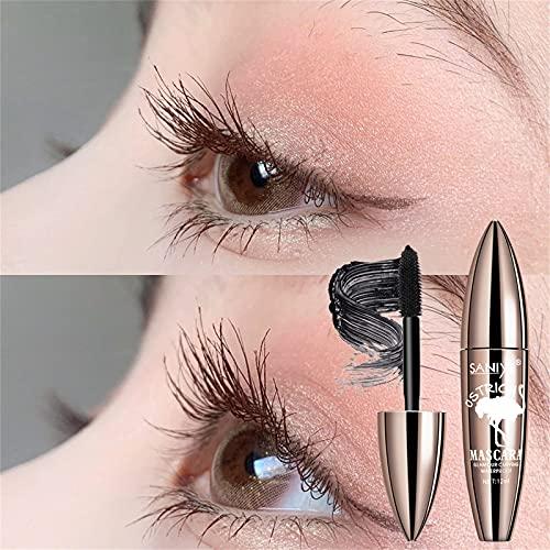 Daveitl Large Brush Mascara, Waterproof Long Lasting Mascara Eyelash Extension Styling Thicker, Voluminous Eyelashes Smudge-Proof, Lengthening Non Clumping & Easy to Remove, Mascara Cream Makeup