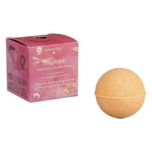 Folklore Folklore Inspire Ylang Ylang and Bergamot Scented Relaxing and Refreshing Bath Fizzer, Ylang Ylang and Bergamot