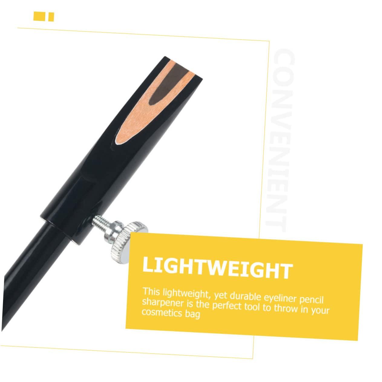 Ipetboom Ipetboom 2pcs Cylindrical Pencil Sharpener Brow Pencil Girl Lip Liner White Eyeliner Pencil Lip Pencil Sharpener Pencil Sharpener Manual Lip Gloss Makeup Brush Cleaner Tools Aluminum Alloy