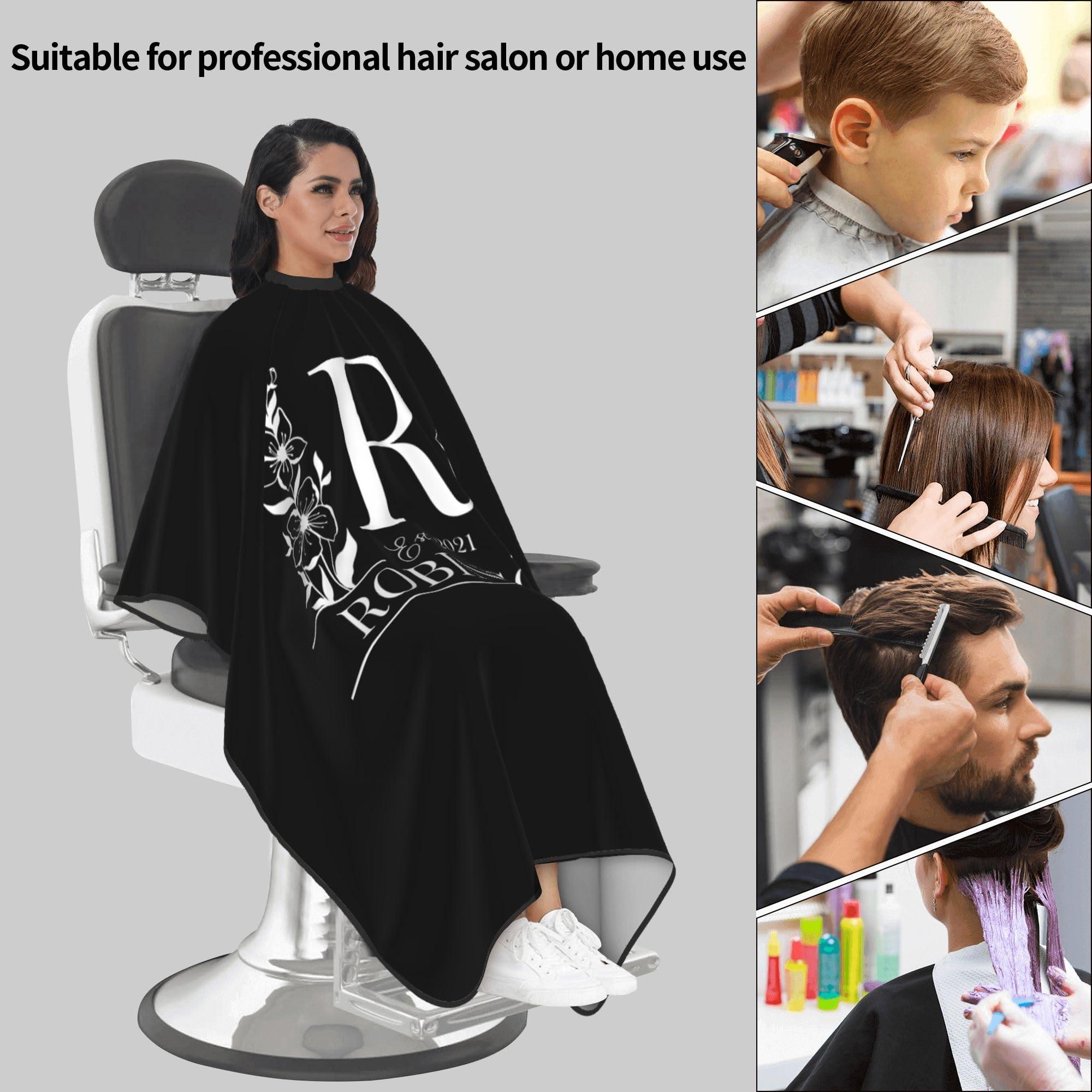 IQCGSSYG Custom Barber Cape Personalized Salon Haircut Capes with Your Own Logo Image Text Hair Cutting Cape for Hair Stylist Salon Barbershop