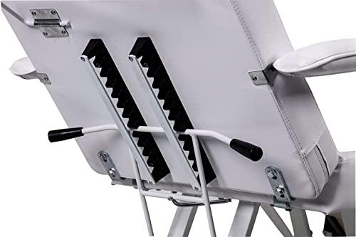 Eastmagic Eastmagic Facial Chair Beauty Salon Reclining Facial Bed Multipurpose Adjustable Facial Bed Esthetician Bed Lash Bed (White)