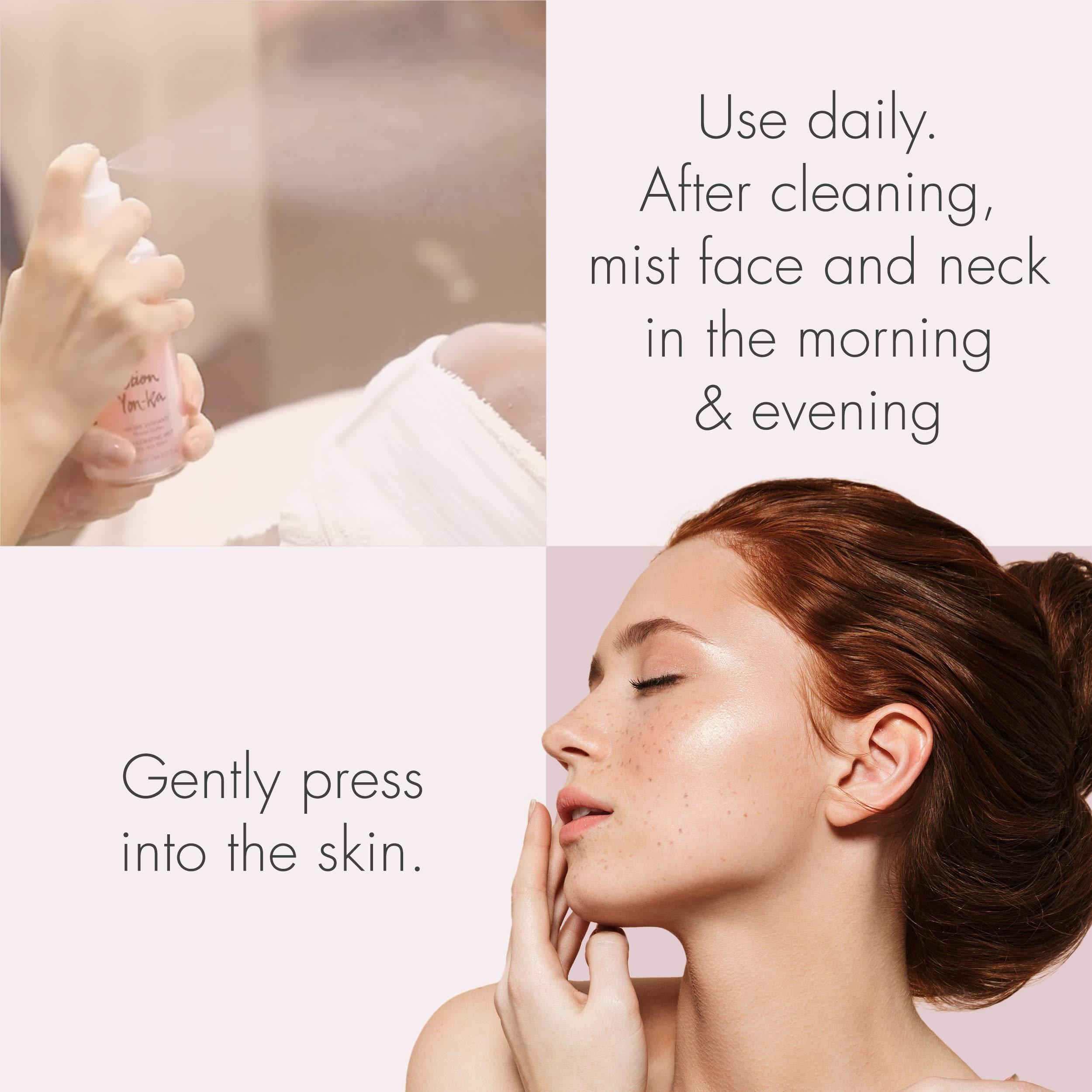 Yonka Yonka Yon-Ka Glyconight 10% Peel Masque (50ml/1.77 oz) Anti-Aging Face Mask Hydrating Face Toner Travel Size, Natural Toning Spray for Dry & Sensitive Skin (1.6 FL Oz)