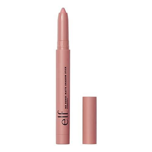 e.l.f. e.l.f. No Budge Matte Shadow Stick, One-Swipe Cream Eyeshadow Stick, Long-Wear & Crease Resistant, Matte Finish, Bombshell