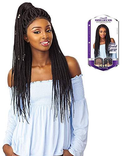 Sensationnel Sensationnel Synthetic Cloud 9 4x4 Part Swiss Lace Front Wig - BOX BRAID LARGE (T1B/27)