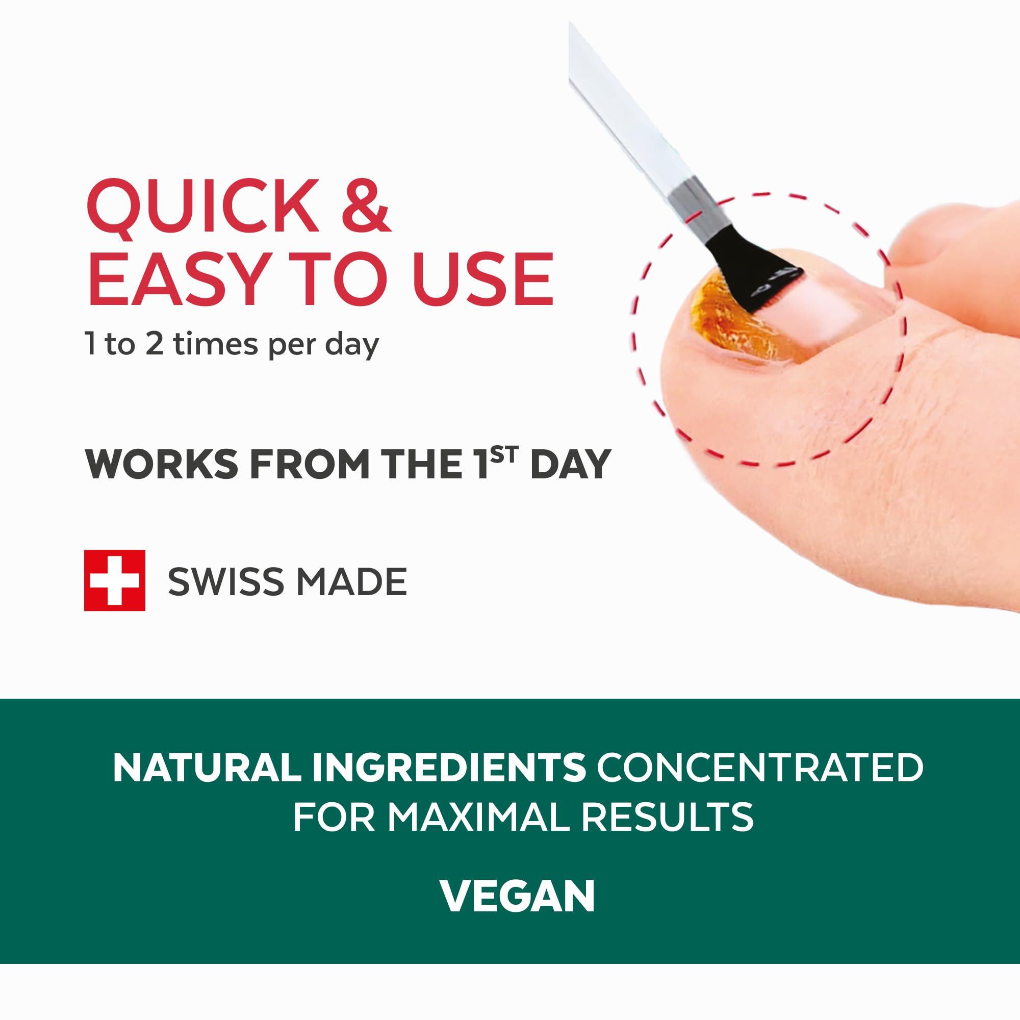 PODERM PODERM 2 in 1 TOENAIL INTEGRAL RENEWAL Restores Appearance of Discolored/Damaged Nails Toe and Fingernail Repair 100% Natural Ingredients and Vegan Quick & Easy Swiss Made