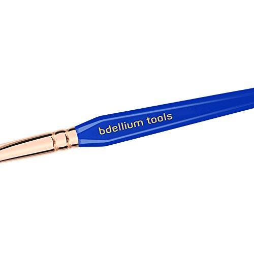 BDELLIUM TOOLS Bdellium Tools Professional Makeup Brush - Golden Triangle 773 Shading Blender - With All Vegan and Soft Synthetic Fibers, For shading & Blending (Blue, 1pc)