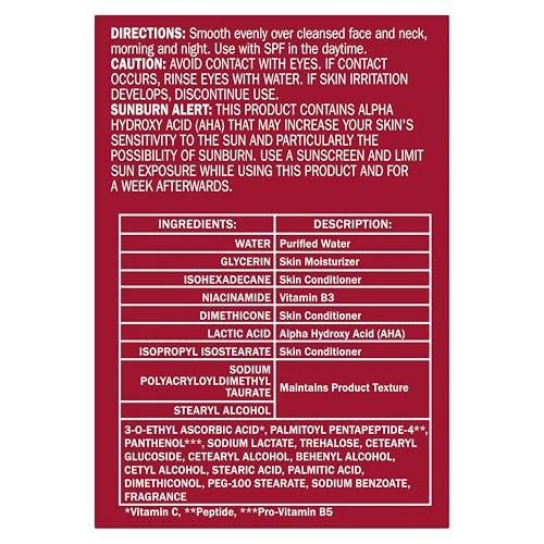 Olay Olay Vitamin C Face Moisturizer, Brightening Cream for Women, Instant Hydration, Evens Tone, Dark Spot & Hyperpigmentation Reduction, Glowing Skin Care - Niaciniamide, Lactic Acid, 1.7 Oz