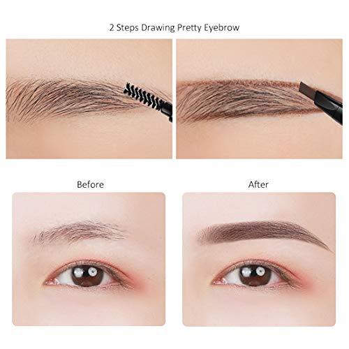 FARI FARI Eyebrow Pencil with Brush Long Lasting Drawing Eye Brow Soft Textured Natural Daily Eyebrow Makeup (Light Brown #02)