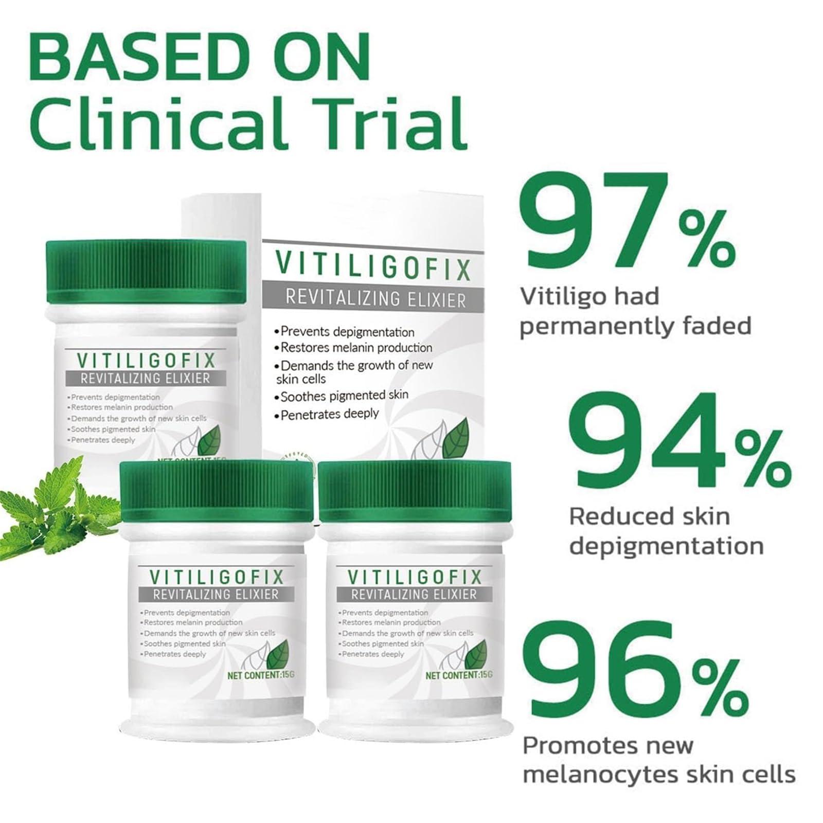 EXQST Vitiligo Fix Revitalize Elixir,2023 New Vitiligo Treatment Cream,Vitiligo Soothing Cream,Moisturizer Cream For Skin Vitiligo,Vitiligo Care Cream For Reduce White Spot