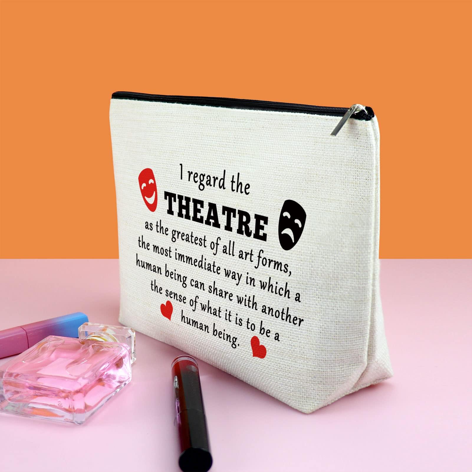 Gfhzdmf Gfhzdmf Acting Gifts for Women Musical Theatre Gifts Theatre Life Makeup Bag Thespian Actor Drama Lover Acting Present for Drama Present for Musical Cosmetic Bag