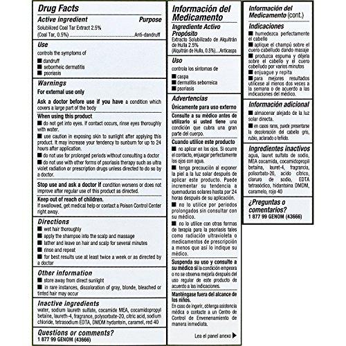 Mediscap Medicasp Coal Tar Gel Dandruff Shampoo to Treat Seborrheic Dermatitis Psoriasis 3 Pack 6 oz