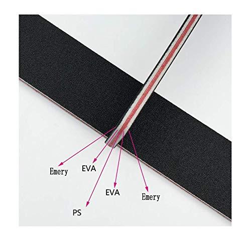ASTRQLE 10Pcs Professional Washable Thick Nail Files Emery Board 60/60 Grit Black Nail Art Care Sanding Buffer Buffing Manicure Pedicure Tool