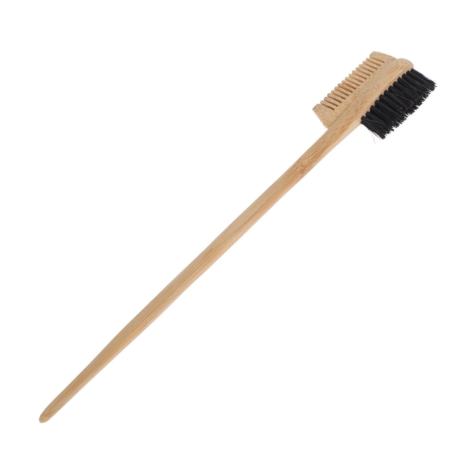 Beavorty 1pc Bamboo Double Eyebrow Brush Multi-effect Comb Eyebrow Trimming Tool Small Eyebrow Brush Double Heads Eyebrow Comb Cleaning Brush Women Styling Eyebrow Brush Eyelash Comb