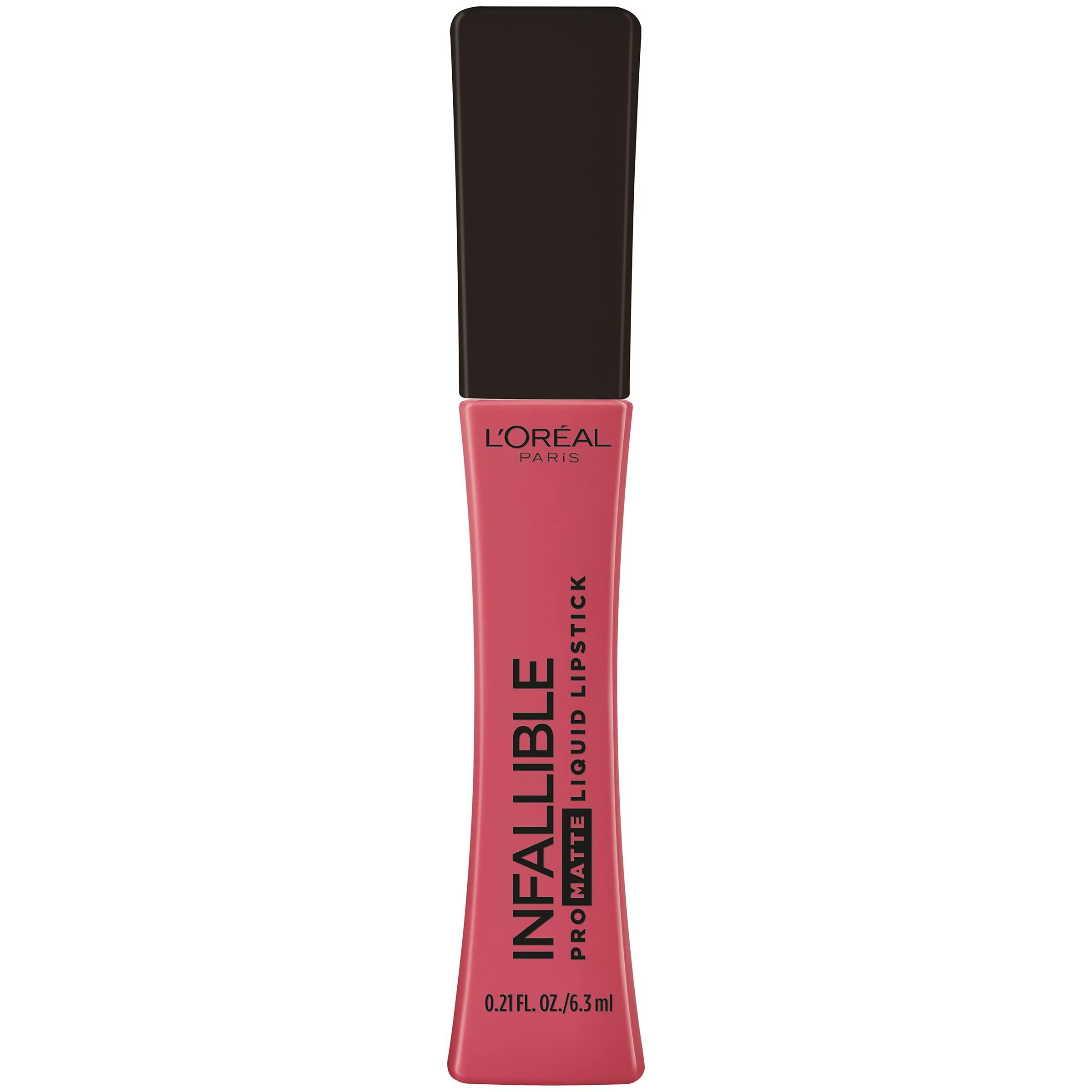 L'Oréal Paris L'Oreal Paris Infallible Pro Matte Liquid Lipstick, Long-Lasting Intense Matte Color, Up to 16HR Wear, highly pigmented, full coverage liquid lipstick, Pink Soirée, 0.21 fl. oz.