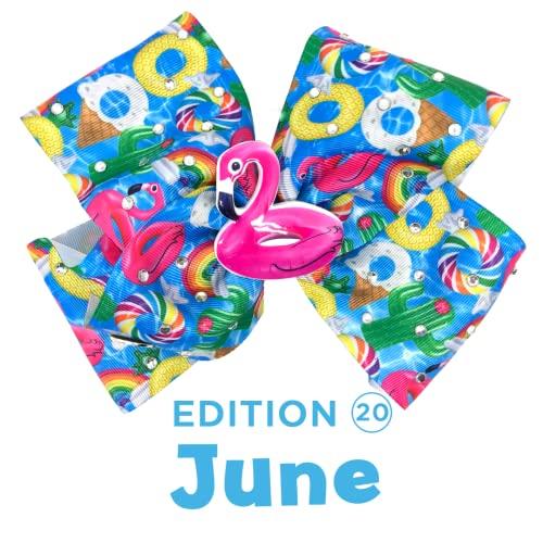 JoJo Siwa Signature Jojo Siwa Bows - Exclusive Bow Collection - Edition #20- One Large Limited Edition Hair Bow & Collectors Pin + Accessories from JOJO SIWAS OFFICIAL BOW CLUB in a giftable box