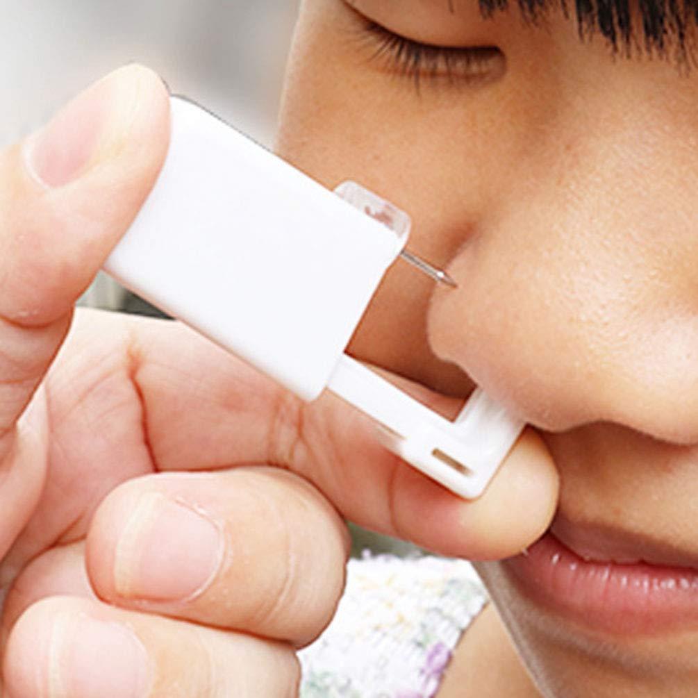 SLVIEKAE Nose Piercing Kit, Nose Pierce Kit Nose Piercing Gun Self Nose Piercing Gun Kit Nose Piercing Gun Kit Tool (Blue)