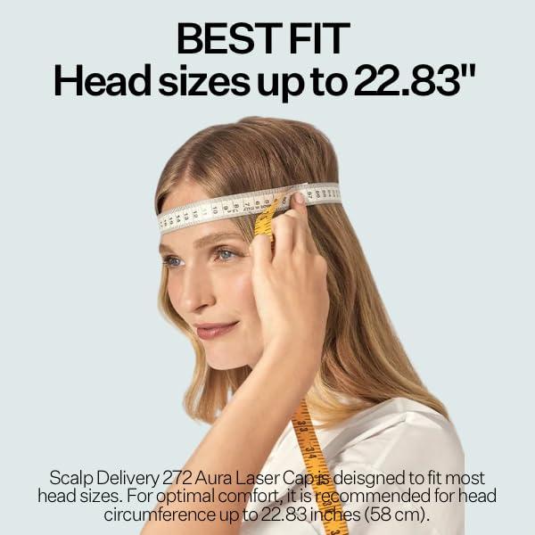 scalp delivery Scalp Delivery Aura 272 Diode Laser Cap - FDA Cleared Low-Level Red Light Laser Therapy (LLLT) Hair Growth Cap for Men & Women, Full Scalp Treatment to Reverse Thinning