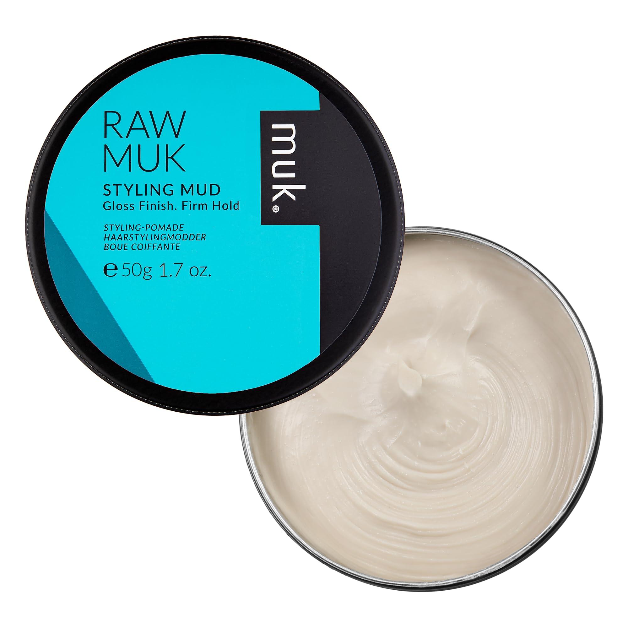 MUK. MUK. Haircare Raw Firm Hold Styling Mud, High Gloss Mud - 1.7oz
