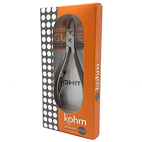 wholehealthsupply KOHM Ingrown Toenail Clippers for Thick Nails - 5" Long KP-700 Heavy Duty Stainless Steel Toe Nail Nippers Tool for Men, Women, Seniors & Adults - Professional Podiatrist Tool