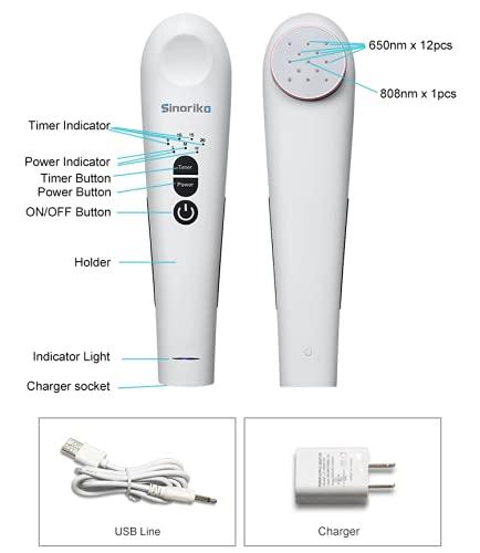 wwwl Upgraded 2021 Handheld Cold Laser Pain Relief Therapy Device, Works Worldwide 110v-240v