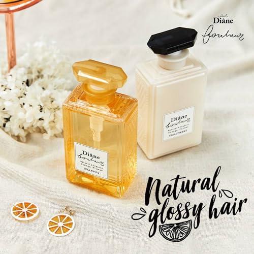Moist Diane Diane Bonheur Natural Orange Flower Hydrating Hair Shampoo, Gentle Cleansing Hair & Scalp for Men & Women Soft Haircare, Japanese Clarifying Moisture Frizz & Dry Hair Control, 16.9 Fl Oz/500 mL