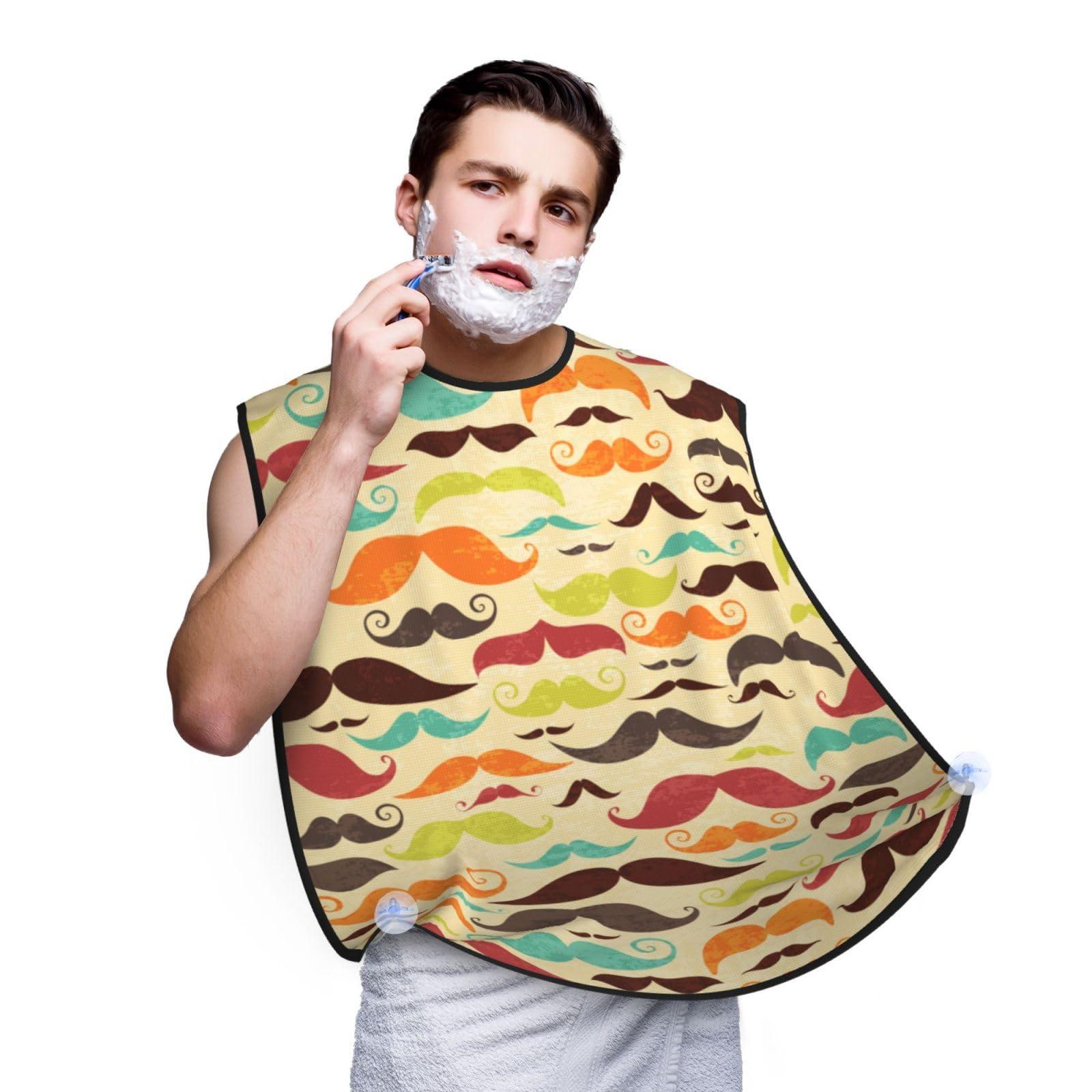 Athjunss Beard Beard Bib Apron, Beard Hair Catcher For Men Shaving, Waterproof With Suction Cups
