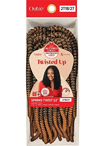 Outre Outre Braids Crochet Braids X-Pression Twisted Up Spring Twist 12 Inch (1-pack, 2)