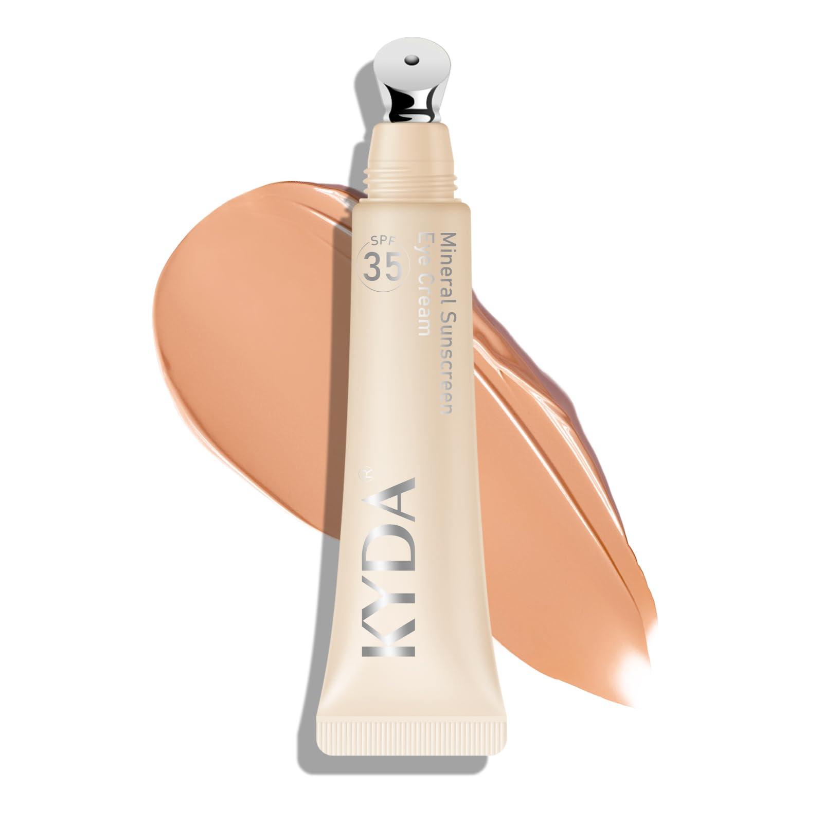 KYDA KYDA Mineral Sunscreen Eye Cream, SPF 35, 3-in-1 Under Eye Cream for Dark Circle and Fine Lines