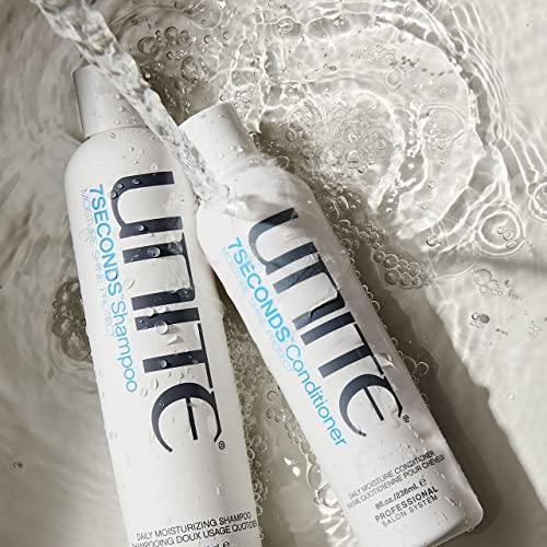 UNITE Hair UNITE Hair 7SECONDS Daily Moisture Essentials - 7SECONDS Detangler Leave-In Conditioner, 8 fl.Oz with 7SECONDS Shampoo, 10 fl.Oz, and 7SECONDS Conditioner, 8 fl.Oz (3 Items)