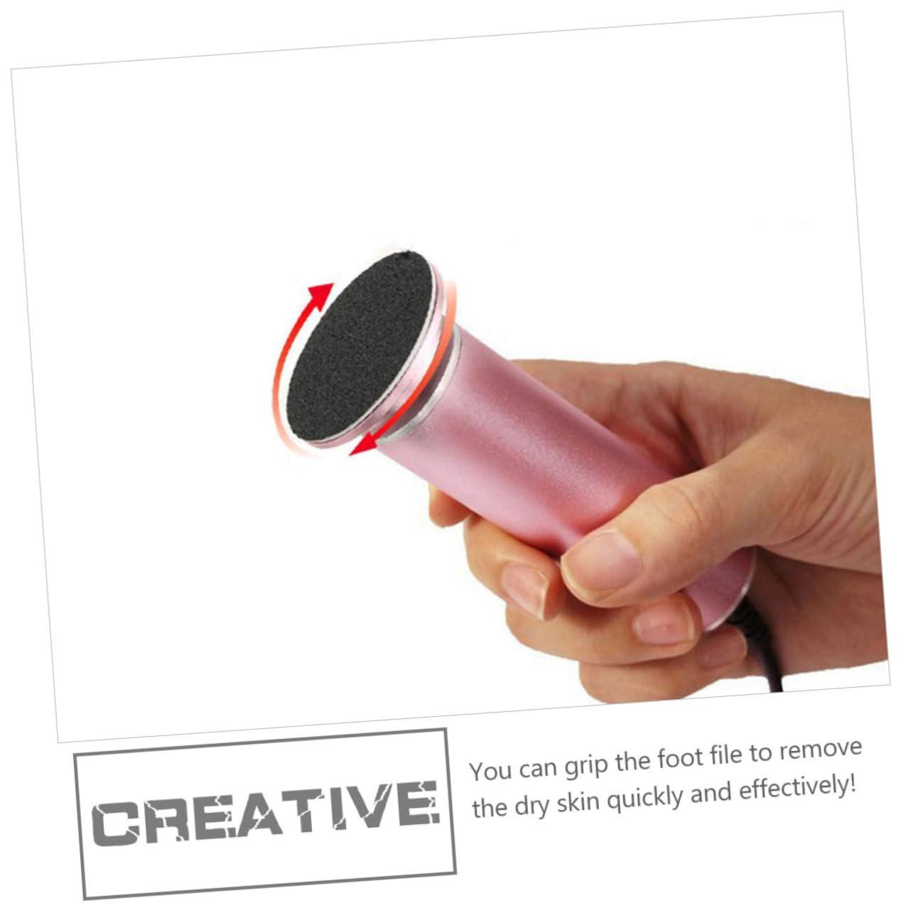 Healeved Healeved 120pcs Foot Grinding Disc Shoe Electric Foot File Refills Feet File Disc Nails Electric Feet Remover Foot Files for Feet Remover Gel Rattan Circle Mirror Nail Tools Black Corundum