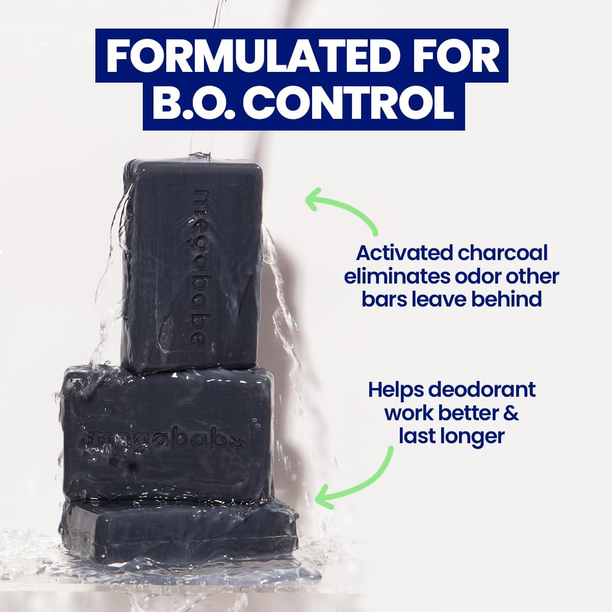 Megababe Megababe Underarm Bar Soap - Space Bar | With Detoxifying Charcoal for Odor Control | 3.5 oz