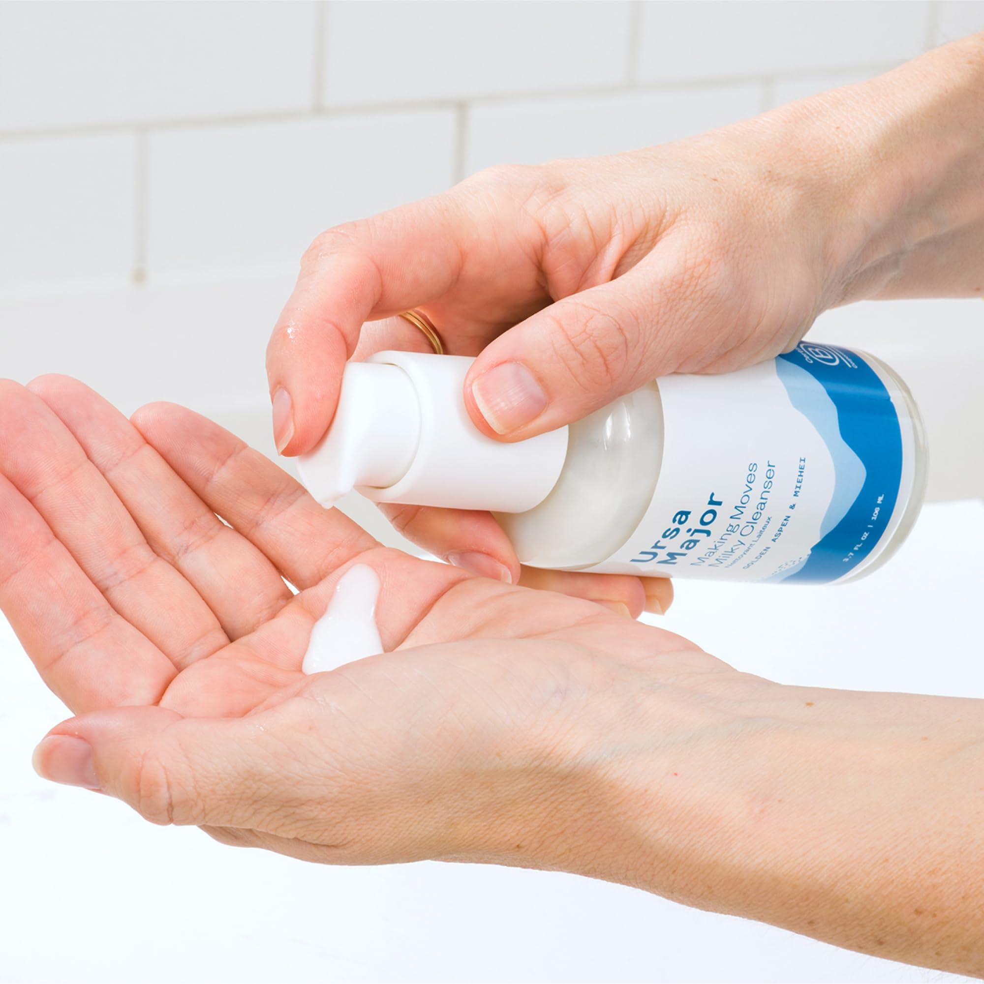 Ursa Major Ursa Major Making Moves Milky Cleanser | Natural, Vegan & Cruelty Free | Daily Non-Foaming cleanser for Normal to Dry & Sensitive Skin | For Men & Women | 3.7 ounces