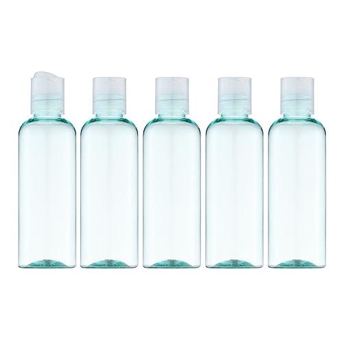 owlyee owlyee 3.4 oz Travel Bottles for Toiletries, Empty Travel Size Containers Tsa Approved, 5PCS Small Plastic Shampoo Bottles with Labels (100ml)