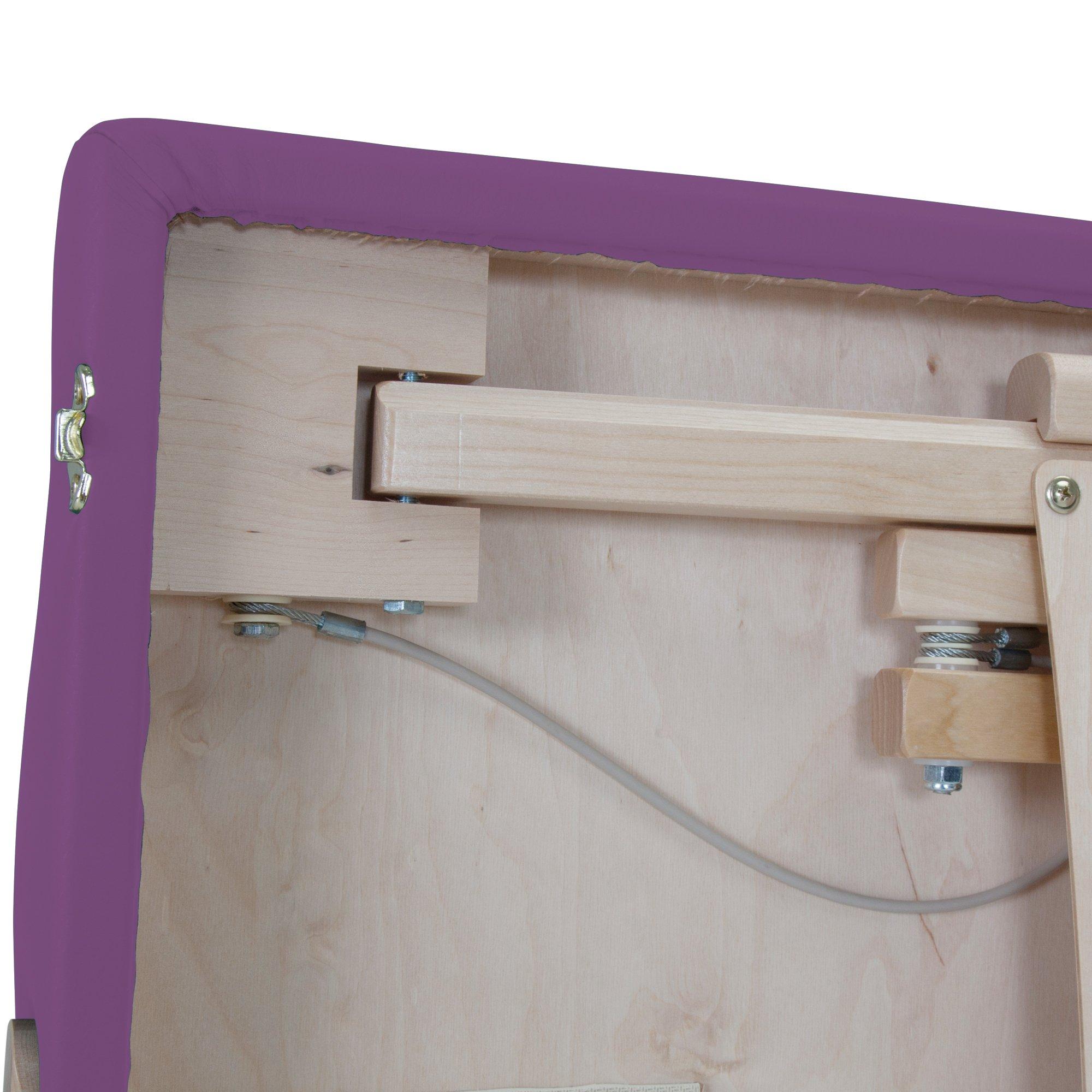 Inner Strength Inner Strength Portable Massage Table Package Element Incl. Deluxe Adjustable Face Cradle, Face Pillow & Carrying Case, Purple