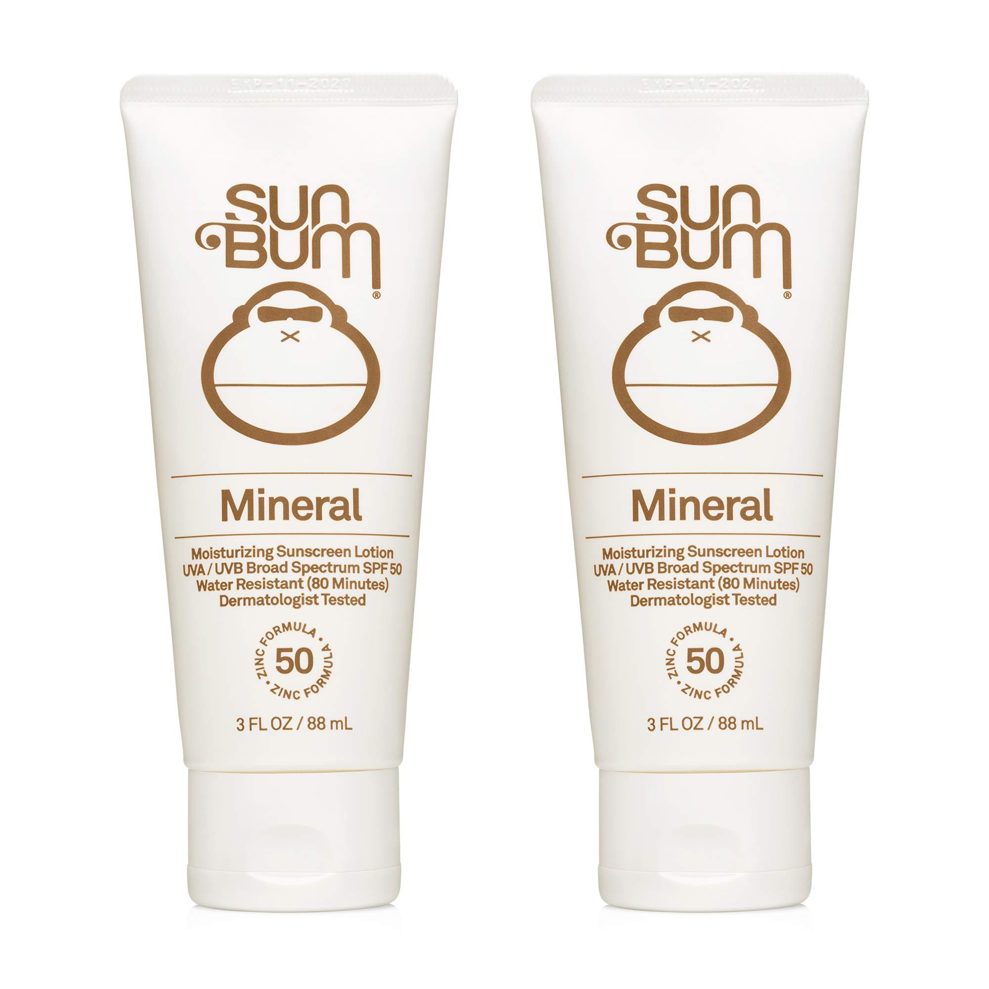 Sun Bum Sun Bum Sun Bum Mineral Spf 50 Sunscreen Lotion Vegan and Reef Friendly (octinoxate & Oxybenzone Free) Broad Spectrum Natural Sunscreen With Uva/uvb Protection 2 Pack