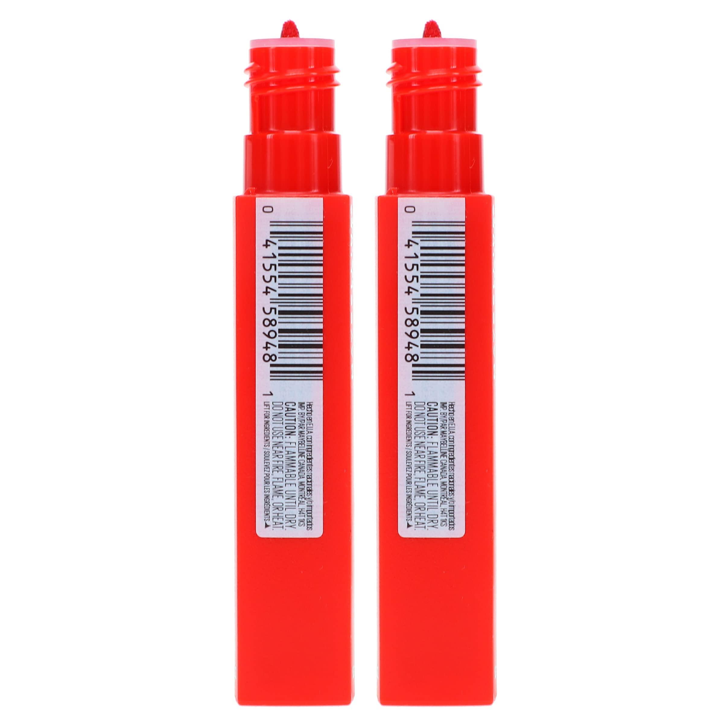 MAYBELLINE Pack of 2 Maybelline New York SuperStay Matte Ink Liquid Lipstick, Individualist # 320