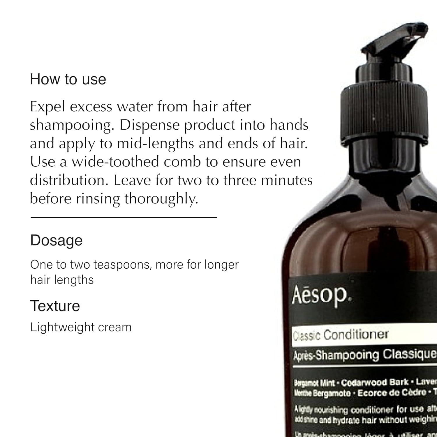 Aesop Aesop Volumising Shampoo and Classic Conditioner Set | Volume and Hydration for Thin to Fine Hair | Paraben, Cruelty-free & Vegan | 17.2 oz + 16.9 oz