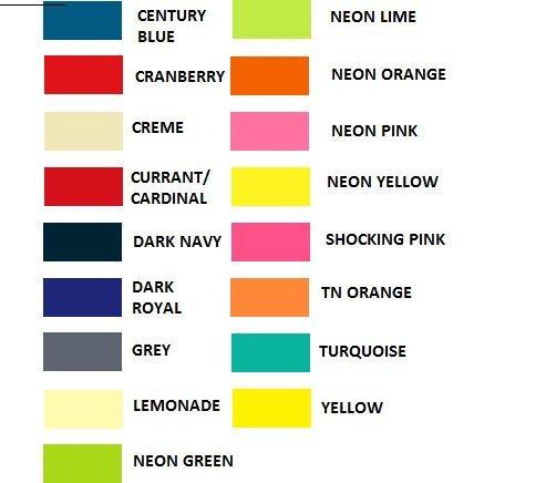 Sublimation Specialties Custom Mascot Ribbon Scrunchie, Made in the USA, Pick your Mascot & colors, White Pony Band