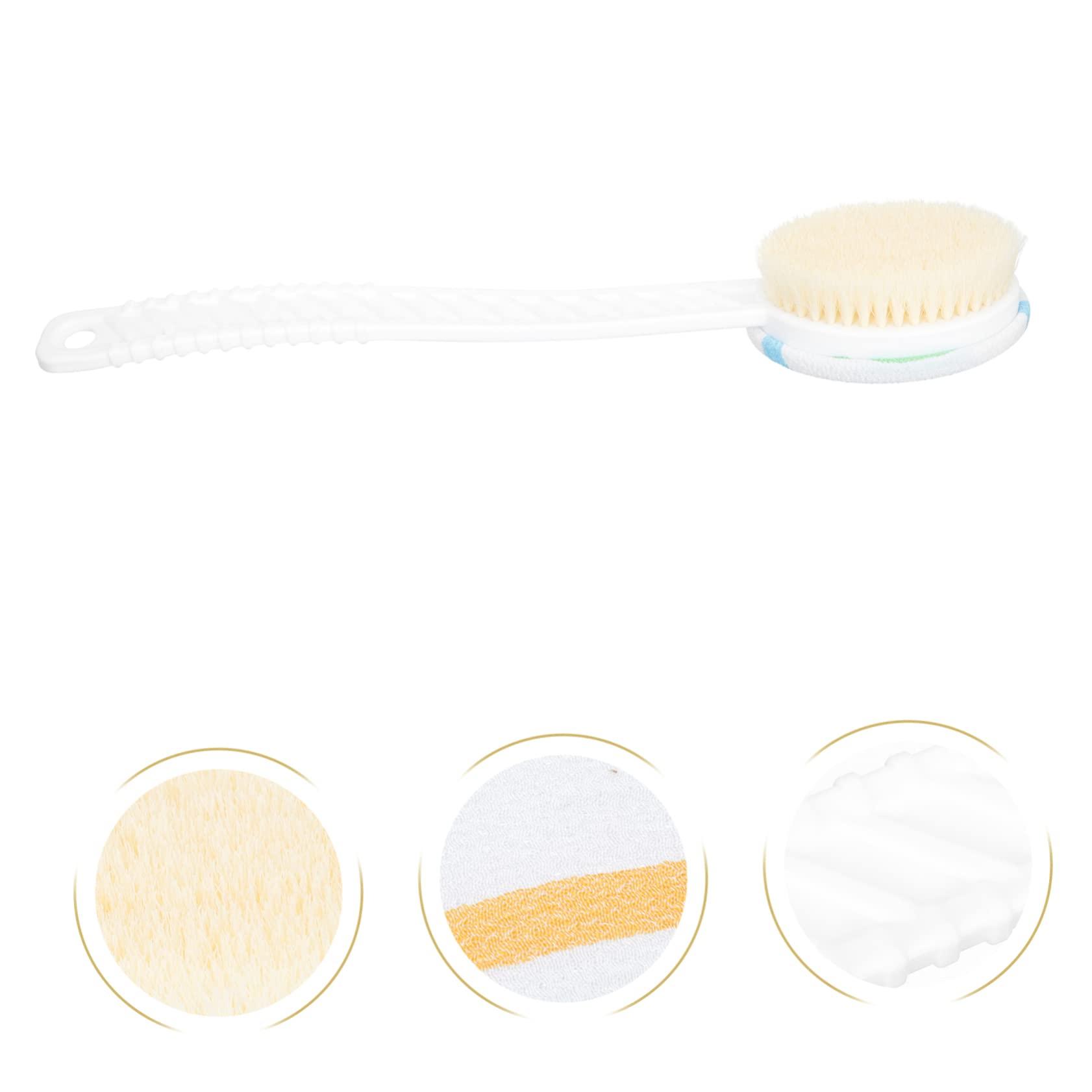 VINTORKY VINTORKY 1pc Bath Brush Bathtub Scrubber Bath Exfoliating Brush Back Massaging Brush Shower Exfoliating Brush Bath Scrubber Bathtub Cleaner Brush Body Brush Cleaning Brush Wet Dry Nylon Fur