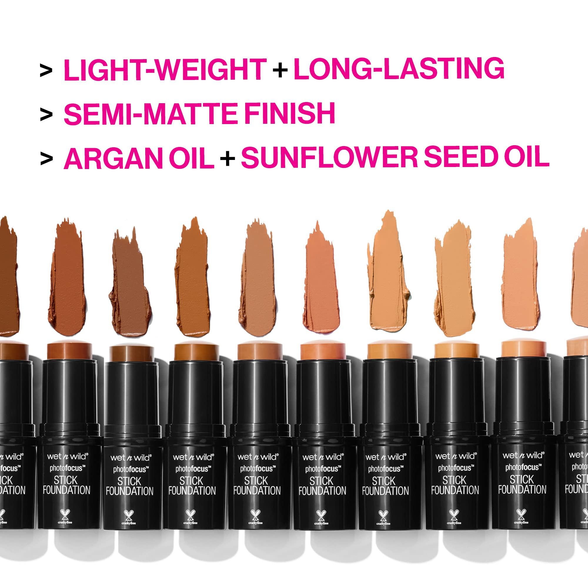 wet n wild wet n wild Photo Focus Matte Foundation Stick Makeup Porcelain & Soft Ivory Vegan Cruelty-Free