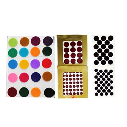 SANGAM SANGAM Bindi Multi Pack Indian Puja Items Bindi for Women Indian Tika Jewellery Daily Use Mix Size Forehead Tilak Hindu Bindi Round Tattoo Sticker Indian Dots Wedding Tikka