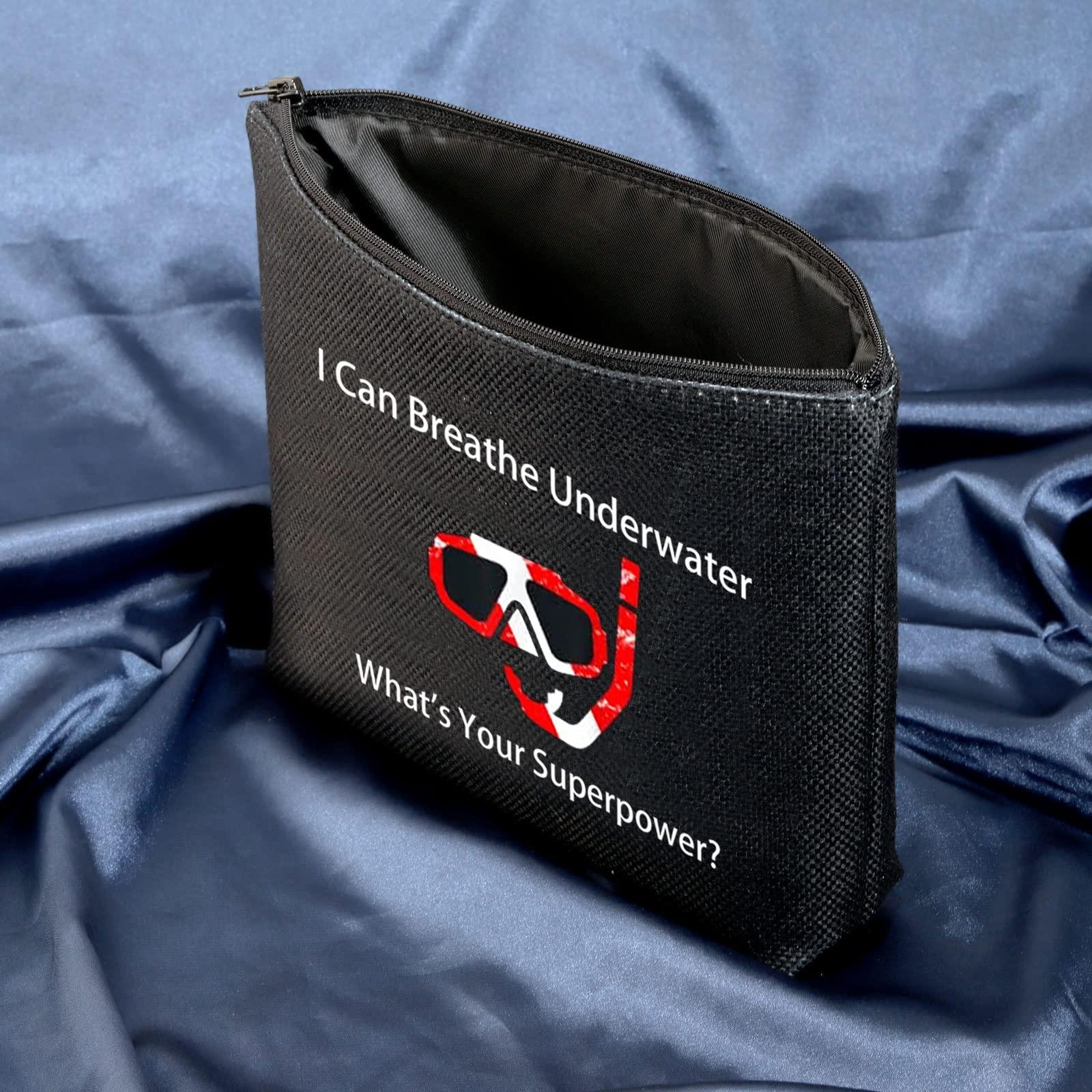 MEIKIUP MEIKIUP Scuba Diving Travel Toiletry Bag Scuba Diver Gift I Can Breathe Underwater for Diving Lover (Scuba Diving BAG)