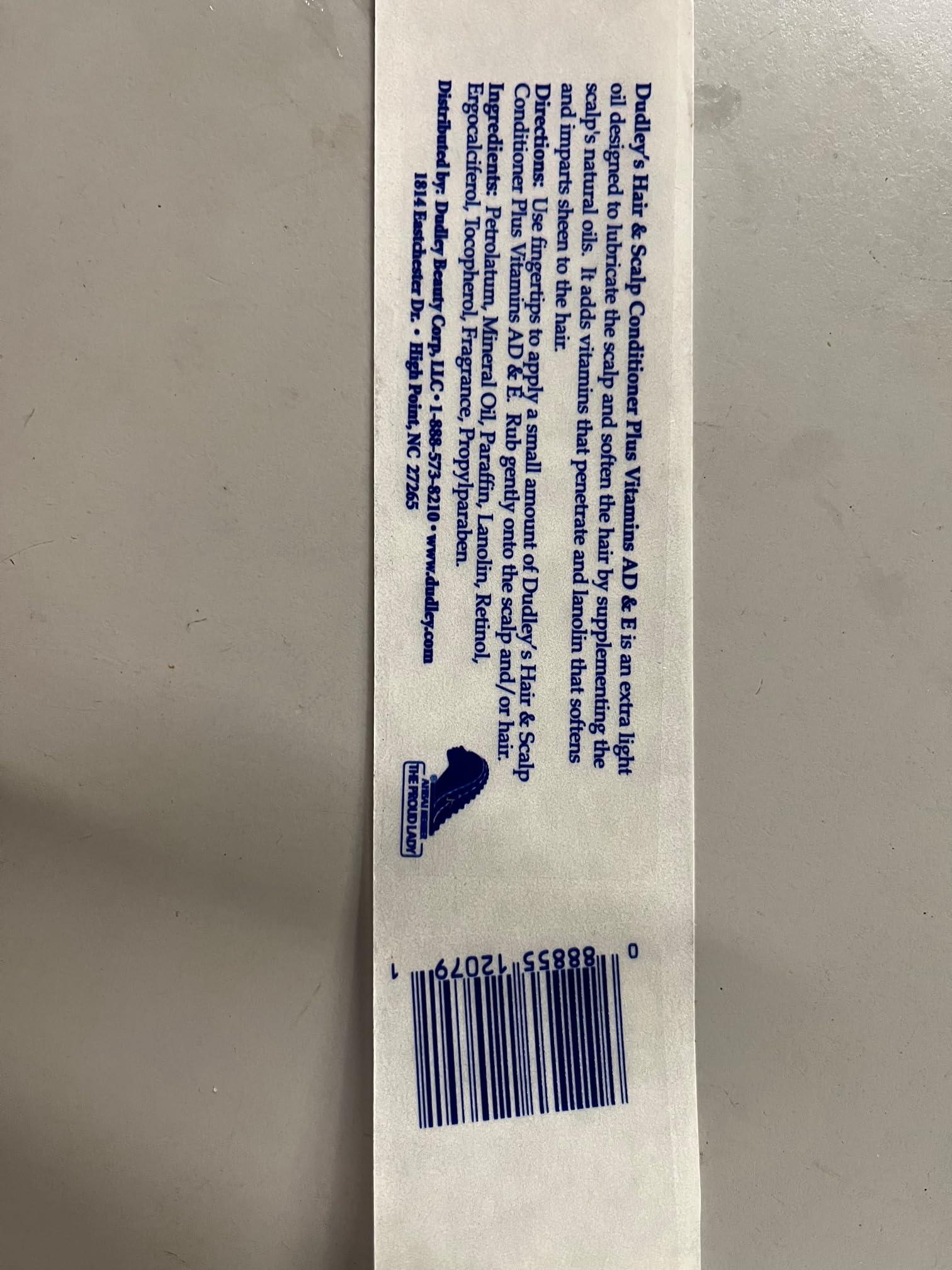 Dudley\'s Dudley\'s Hair & Scalp Conditioner w/Vitamins AD&E 7 oz.