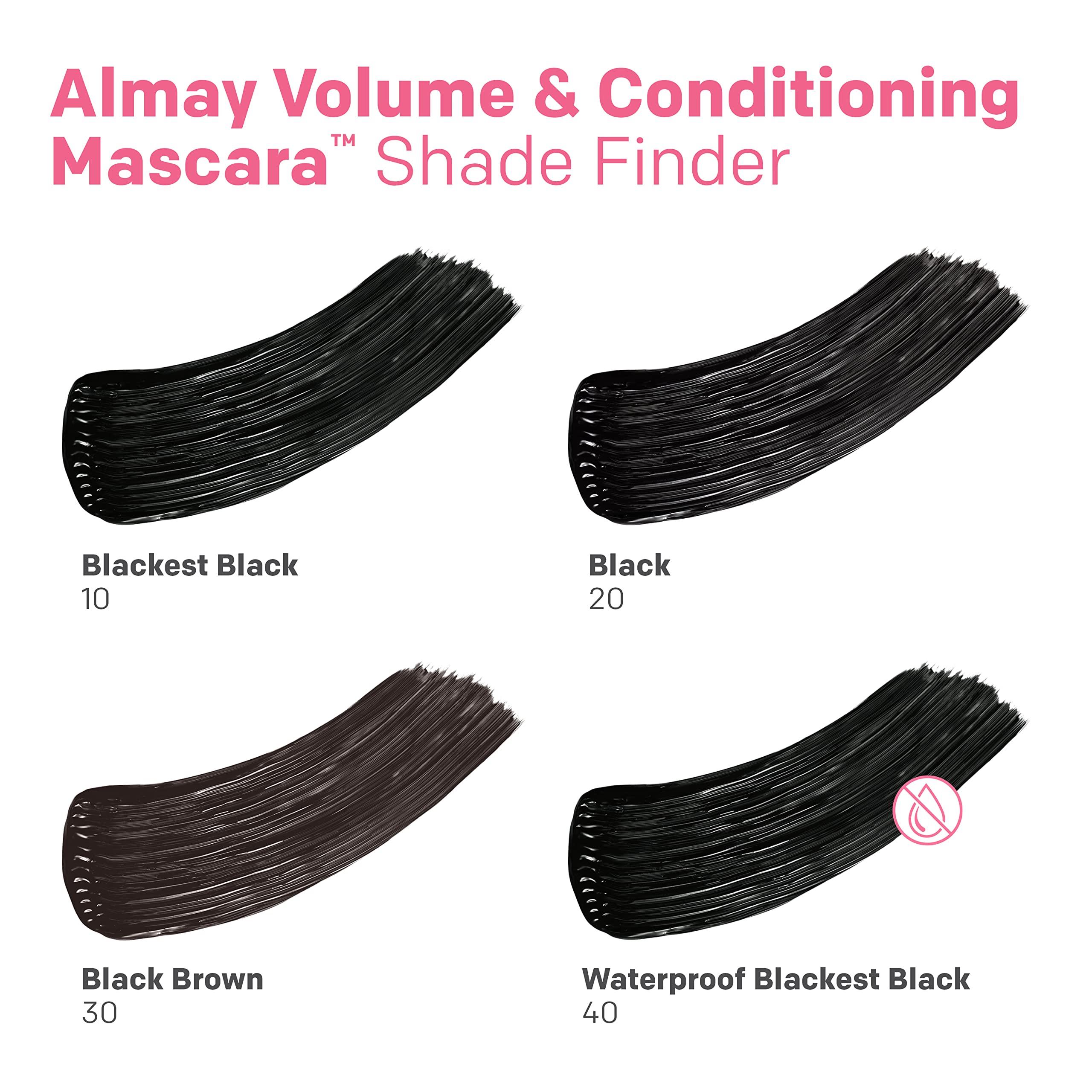 Almay Almay Volume & Conditioning Mascara, Hydrating All Day Wear, 20 Black, 0.27 fl oz.