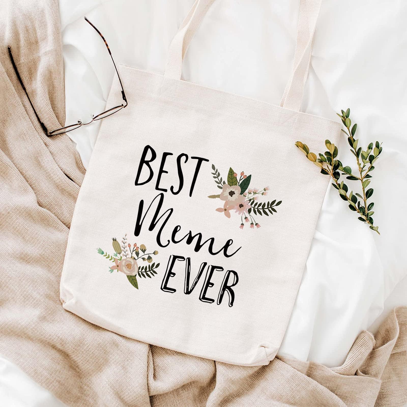 WCGXKO WCGXKO Best Meme Ever Grandma Gift Meme Gift Zipper Makeup Bags Travel Waterproof Toiletry Bag Accessories (Best Meme tote)