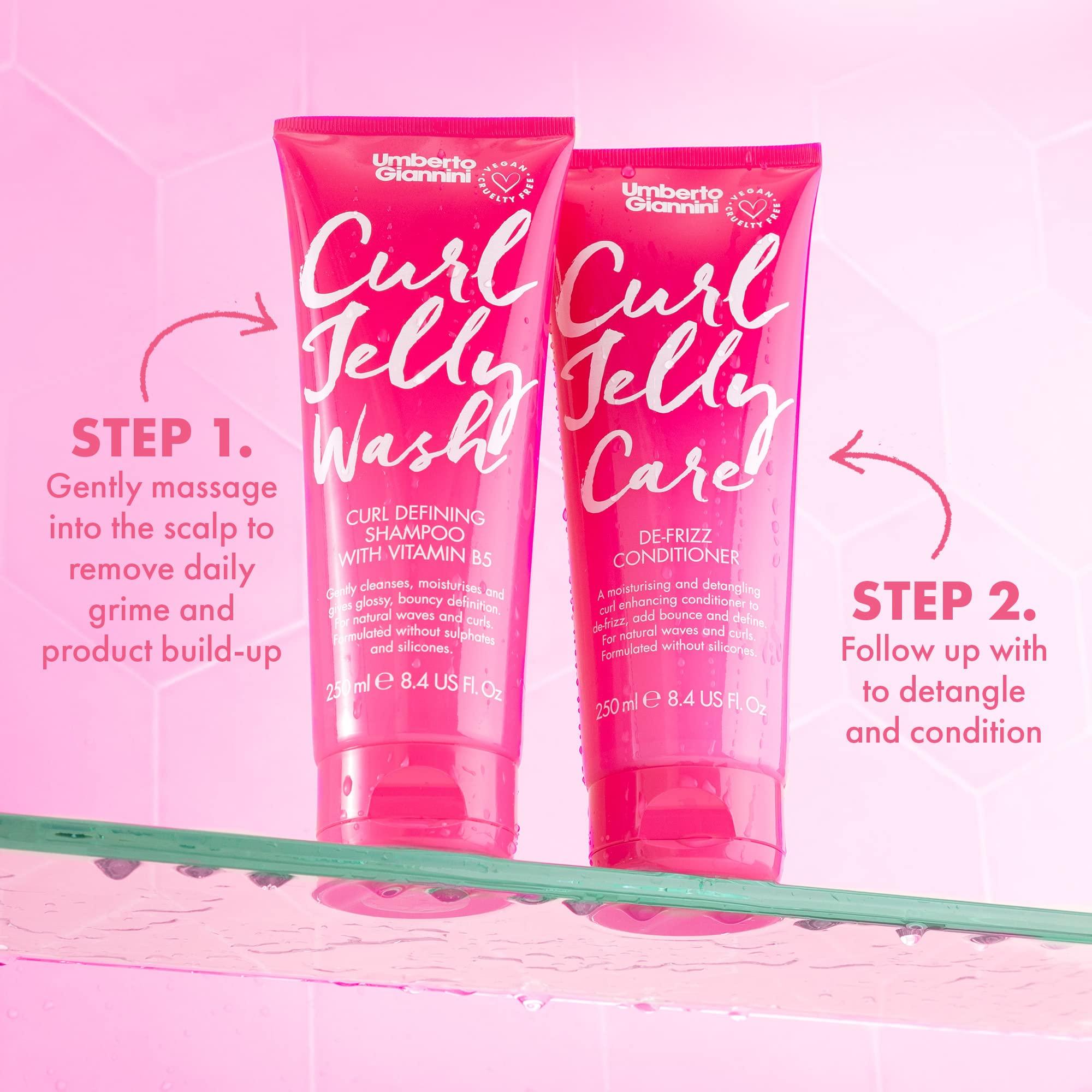 Umberto Giannini Umberto Giannini Curl Jelly Starter Kit - Travel Size Curl Scrunching Jelly, Shampoo & Conditioner